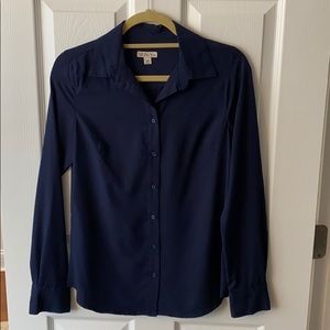 Button down collared blouse